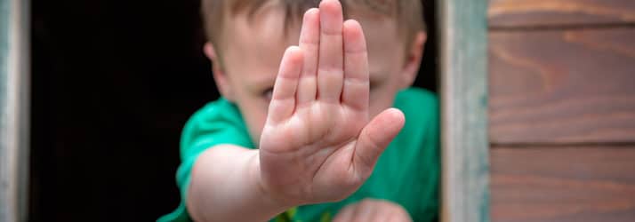 Child Holding Hand Up