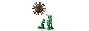 Plastic Army Men Fighting The Coronavirus